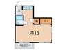 泉マンション 1Rの間取り
