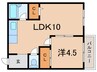 泉マンション 1LDKの間取り