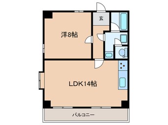 間取図 アーバンコモード新長田（401）