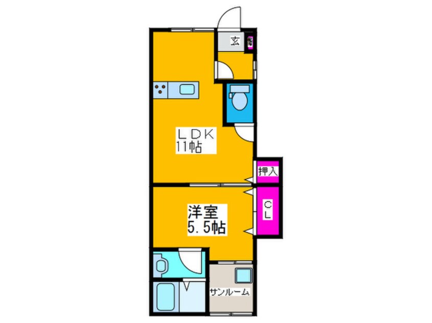 間取図 南住吉文化