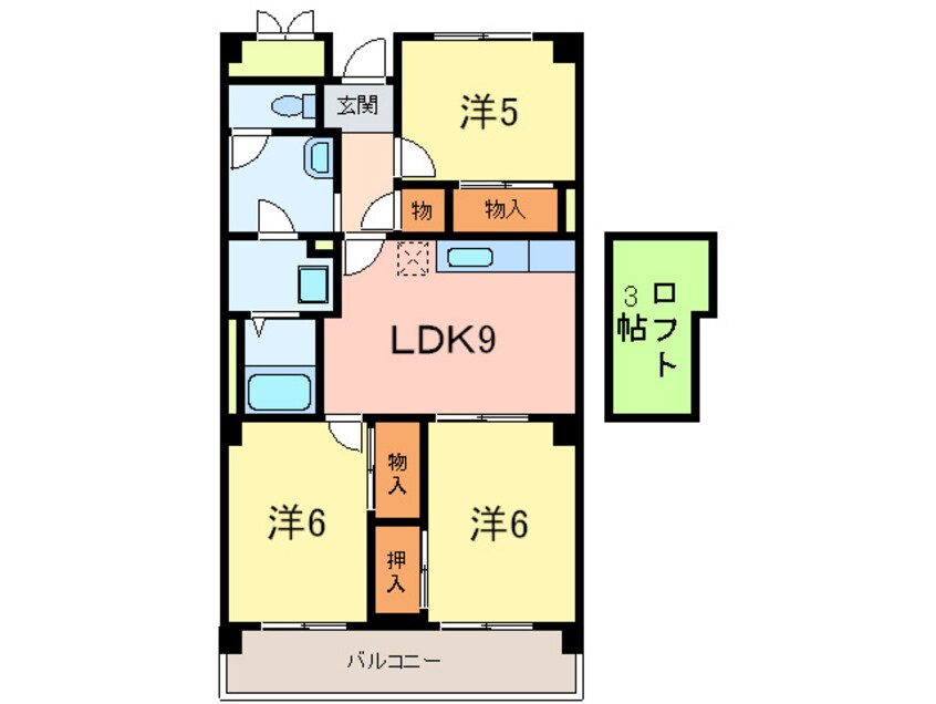 間取図 オ－リッツコ－ト甲南山手