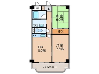 間取図 アメニティライフ荻野