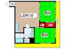 グランコート武庫之荘 2LDKの間取り