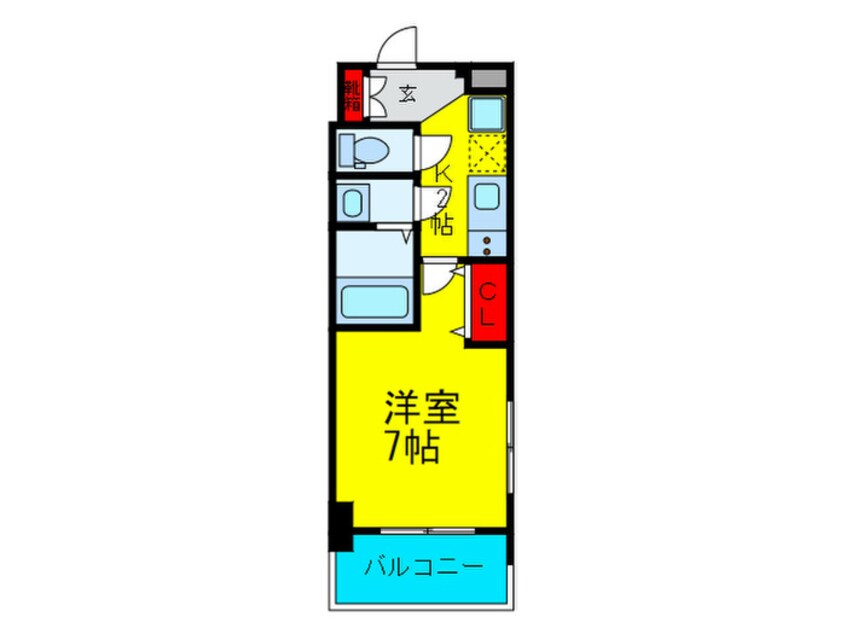 間取図 Luxe西長堀