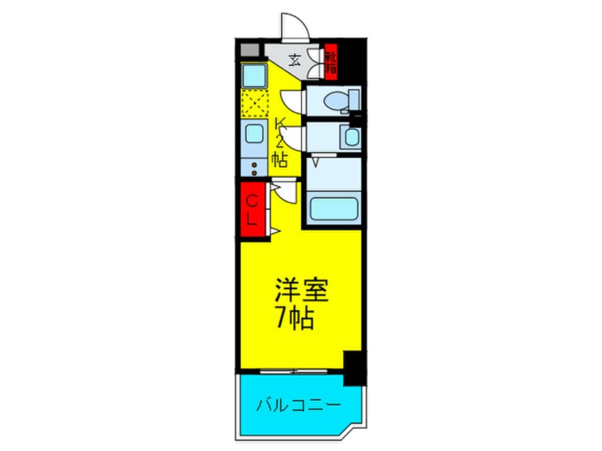 間取図 Luxe西長堀