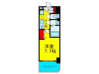 間取図 Luxe西長堀