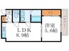 Ｒ-Ｇｒａｎｔｓ東山泉涌寺 1LDKの間取り