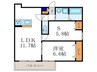 仮)Ｃａｓａ　Ｗｏｏｄ　壬生 1LDK+Sの間取り