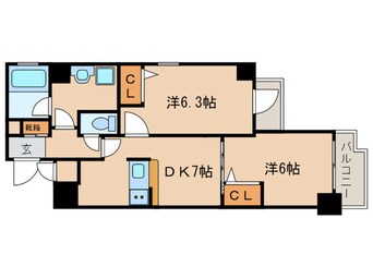 間取図 レジディア京都駅前