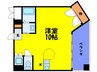カレントハウス 1Rの間取り