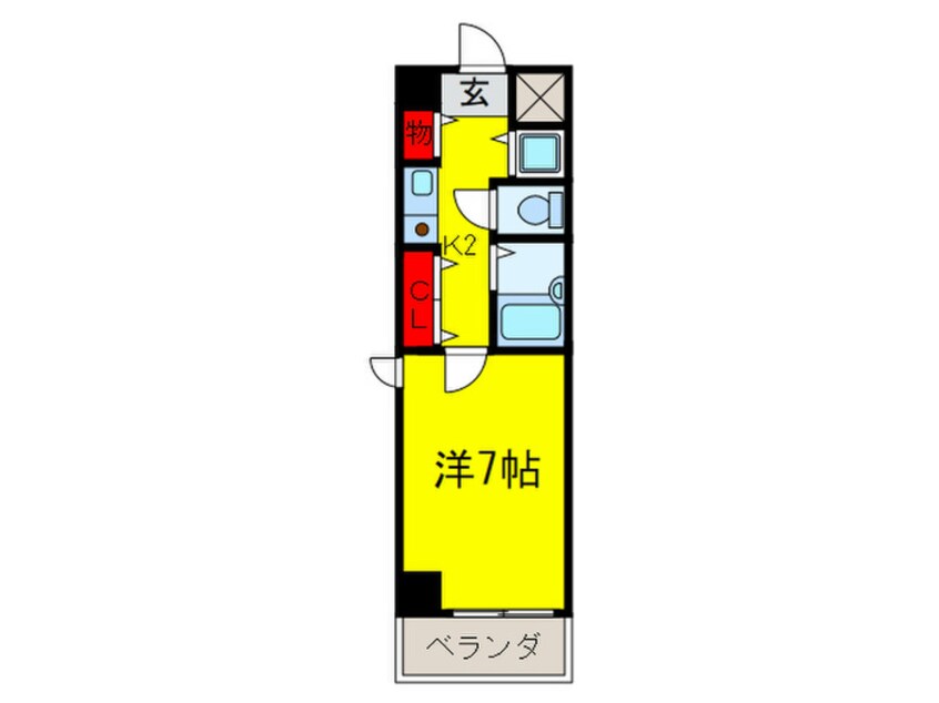 間取図 プレサンス中之島公園南(1105)