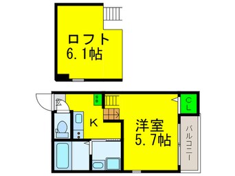 間取図 ハーモニーテラス安立Ⅱ