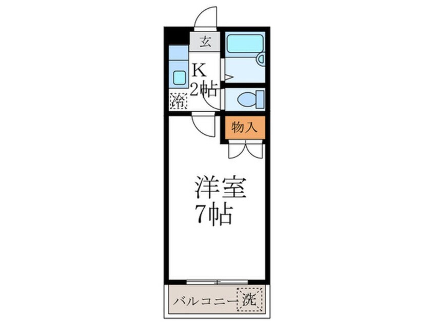 間取図 ヒュ－マン・ハイツ　１