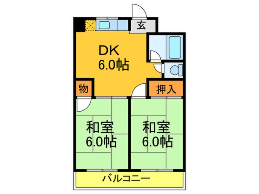 間取図 レジデンス鶴美