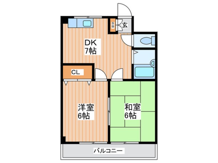 間取図 北野ハイツ