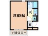 シャルマンフジ忠岡弐番館 1Kの間取り