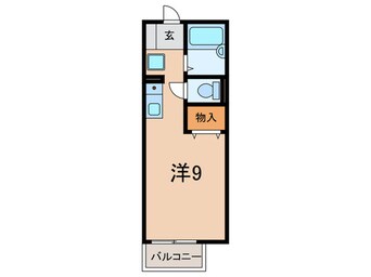 間取図 セジュ－ル鈴蘭台