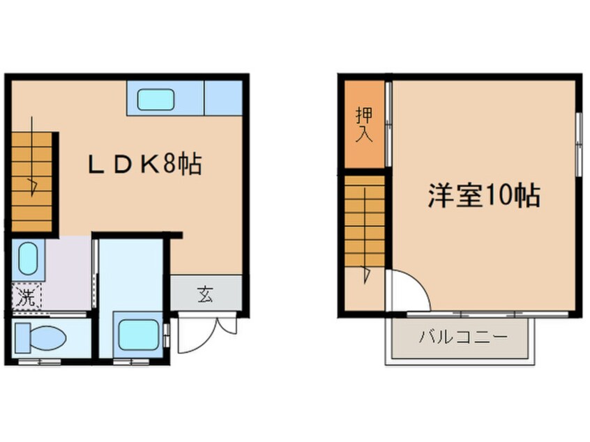 間取図 主税町貸家(807-5)