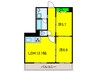 Ｌａ ｆｅｒｍｅ ｄｅｍｅｕｒｅ 2LDKの間取り