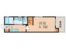 Sakura　Terrace 1Kの間取り
