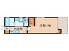 Sakura　Terrace 1Kの間取り