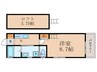 Sakura　Terrace 1Kの間取り
