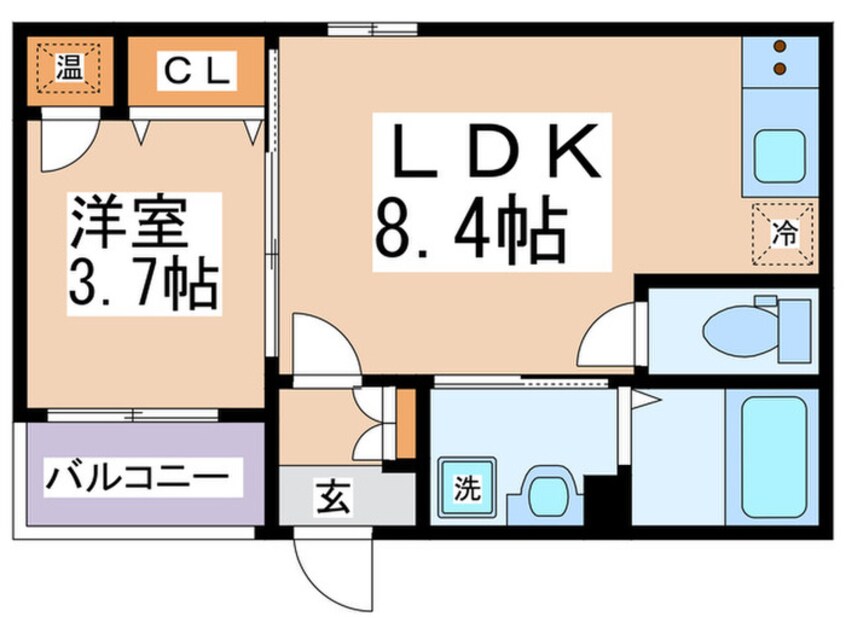 間取図 F asecia ideal