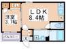 F asecia ideal 1LDKの間取り