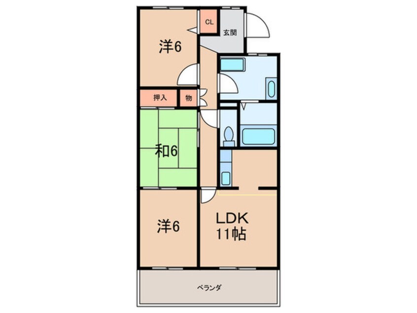 間取図 桃山台コート