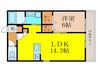 POPULAR 1LDKの間取り