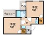 柏里一番館 2Kの間取り