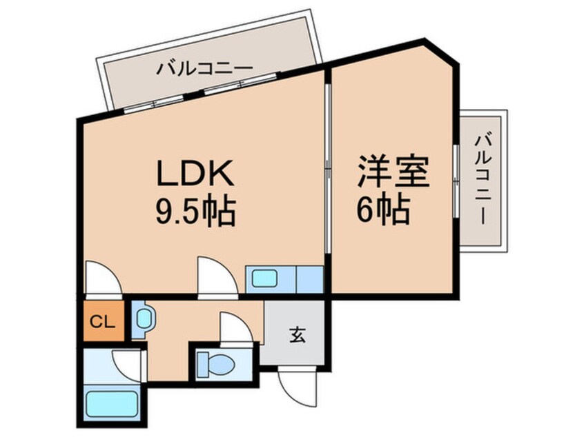 間取図 アメニティつるみや