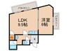 アメニティつるみや 1LDKの間取り