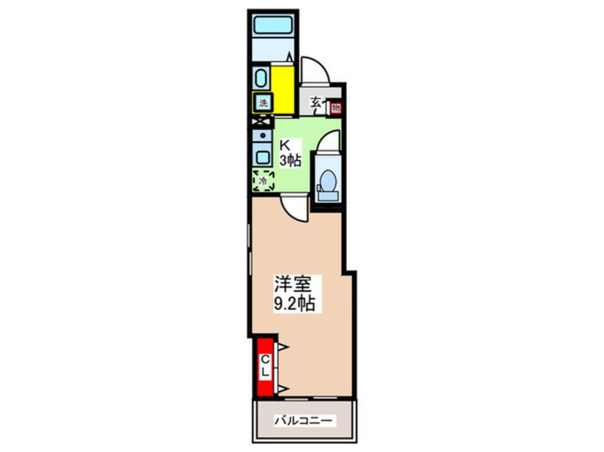 間取図 ALEGRIA河内松原　South