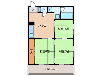 間取図 アスエ長田マンション