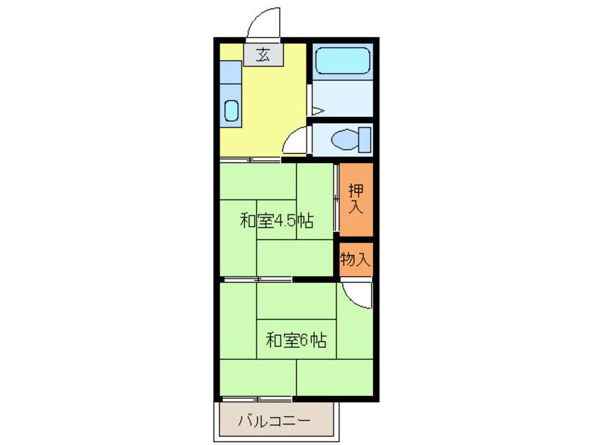 間取図 コテ－ジ陽光園