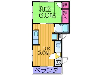 間取図 シャルマン南津の辺Ｂ