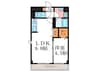 アンプルールフェール樹 1LDKの間取り
