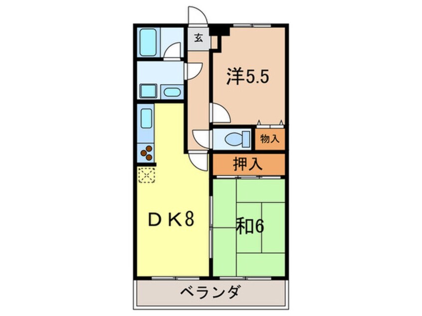 間取図 リヴィエール苦楽園