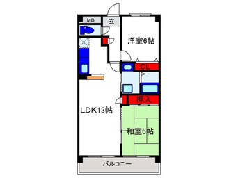 間取図 サンライズフレア