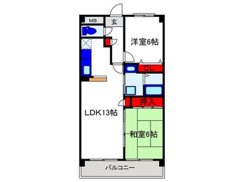 間取図 サンライズフレア