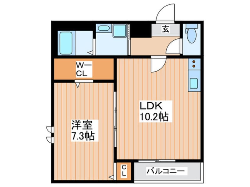 間取図 フジパレス大和田Ⅱ番館