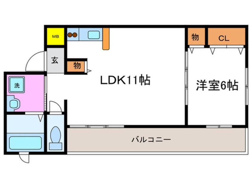 間取図 ハピネスクエア桂