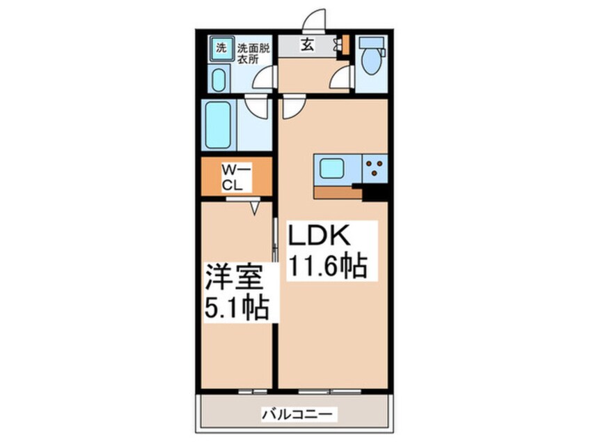 間取図 ボンヌ・シャンス