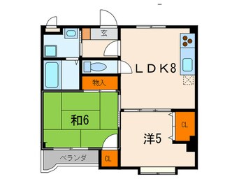 間取図 八幡西島田ハイツ