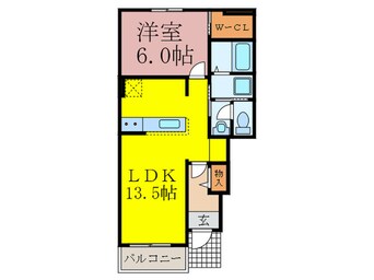 間取図 サニーレジデンス西三国F