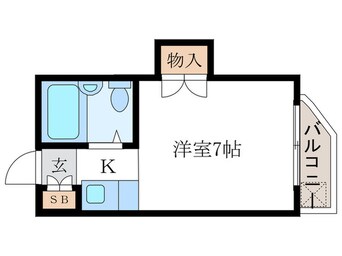 間取図 フローラルピンク