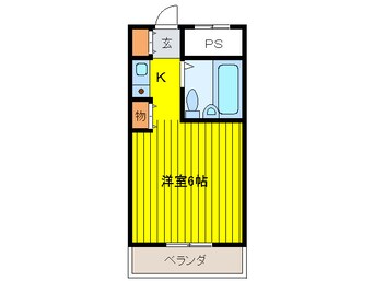 間取図 ネオコート天王寺