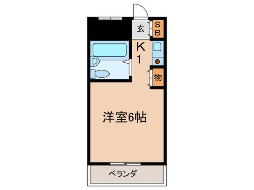 間取図 ネオコート天王寺