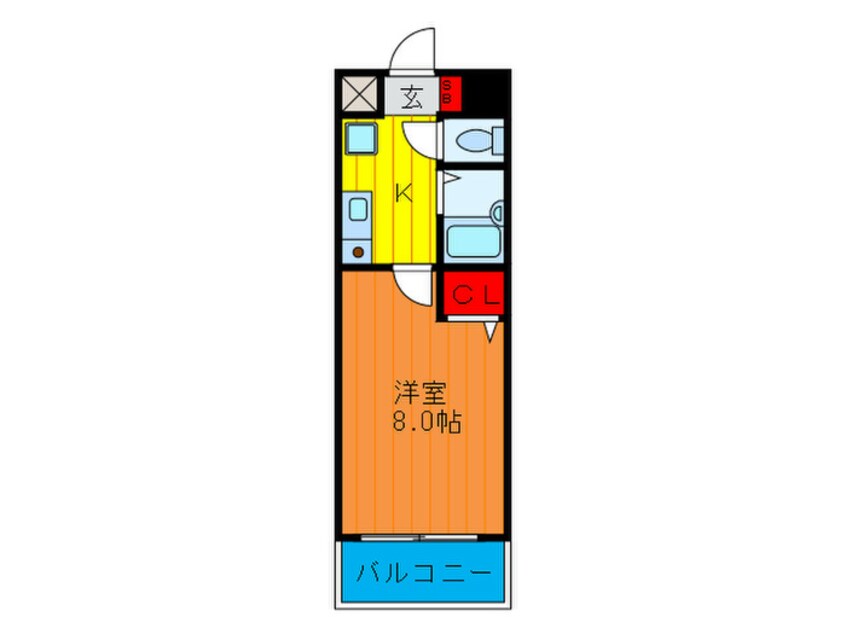 間取図 メリックビルⅡ